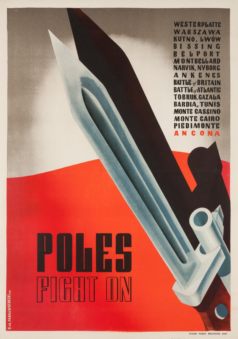 Poles – Fight on by Leopold Haar, 1944 — digital art print download