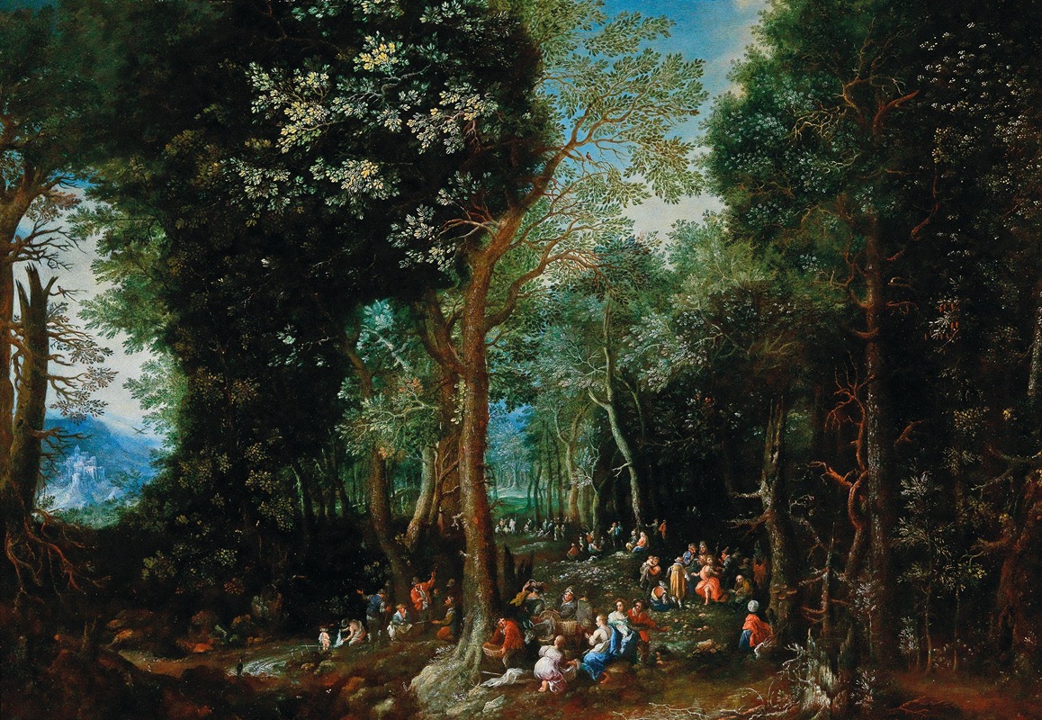 Saint John the Baptist Preaching in the wilderness — Johann Jakob Hartmann