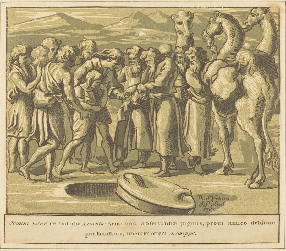Joseph Sold into Slavery by Джон Скиппе, 1783 — digital art print download