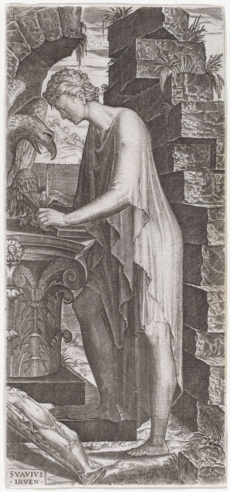 Saint John the Evangelist by Lambert Suavius, 1556 — digital art print download
