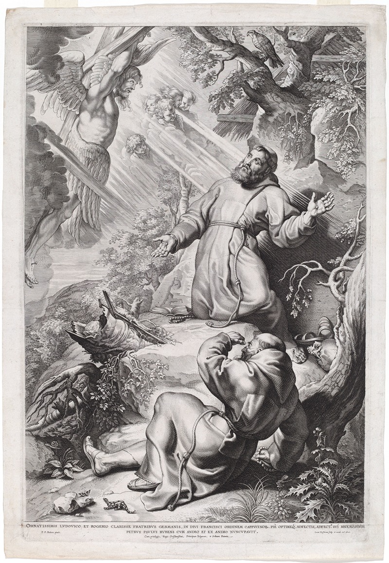 Saint Francis Receiving the Stigmata by Lucas Emil Vorsterman — digital art print download