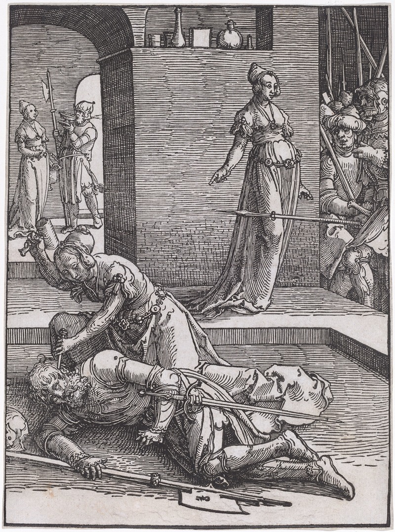 Jael Killing Sisera by Лукас Ван Лейден, 1516-1519 — digital art print download