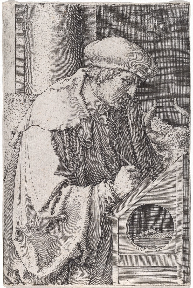 Saint Luke by Лукас Ван Лейден, 1518 — digital art print download
