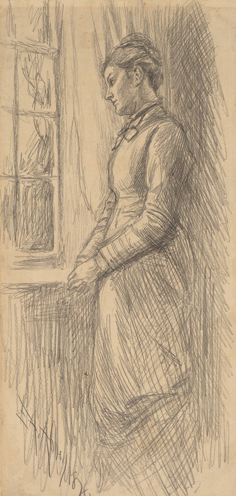 Solitude – Miss Vesta Rollinstall by Эдвин Остин Эбби, 1878 — digital art print download