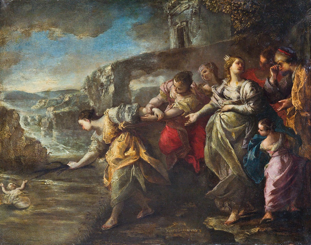 The Finding of Moses by Неаполитанская школа — digital art print download