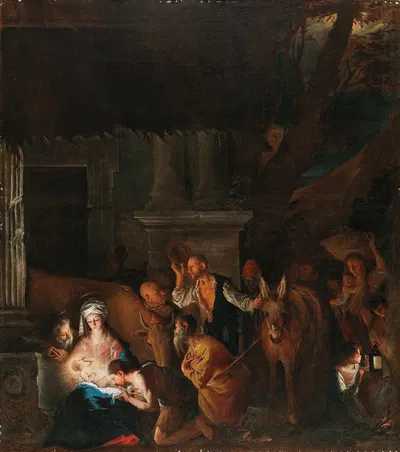 Adoration of the Shepherds by Пьетро Паолини — digital art print download