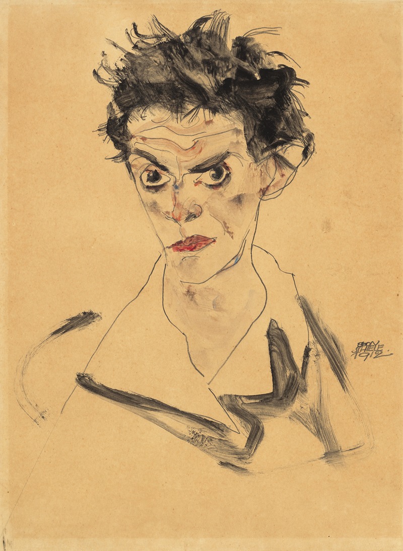Self-Portrait by Эгон Шиле, 1912 — digital art print download