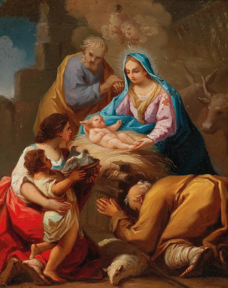 Adoration of the Shepherds — Spanish School