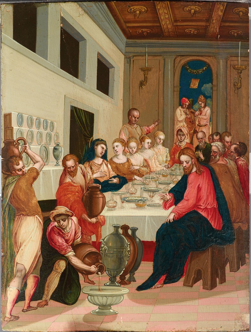 The Wedding at Cana by The Monogrammist δ.ϑ (D. Th) — digital art print download