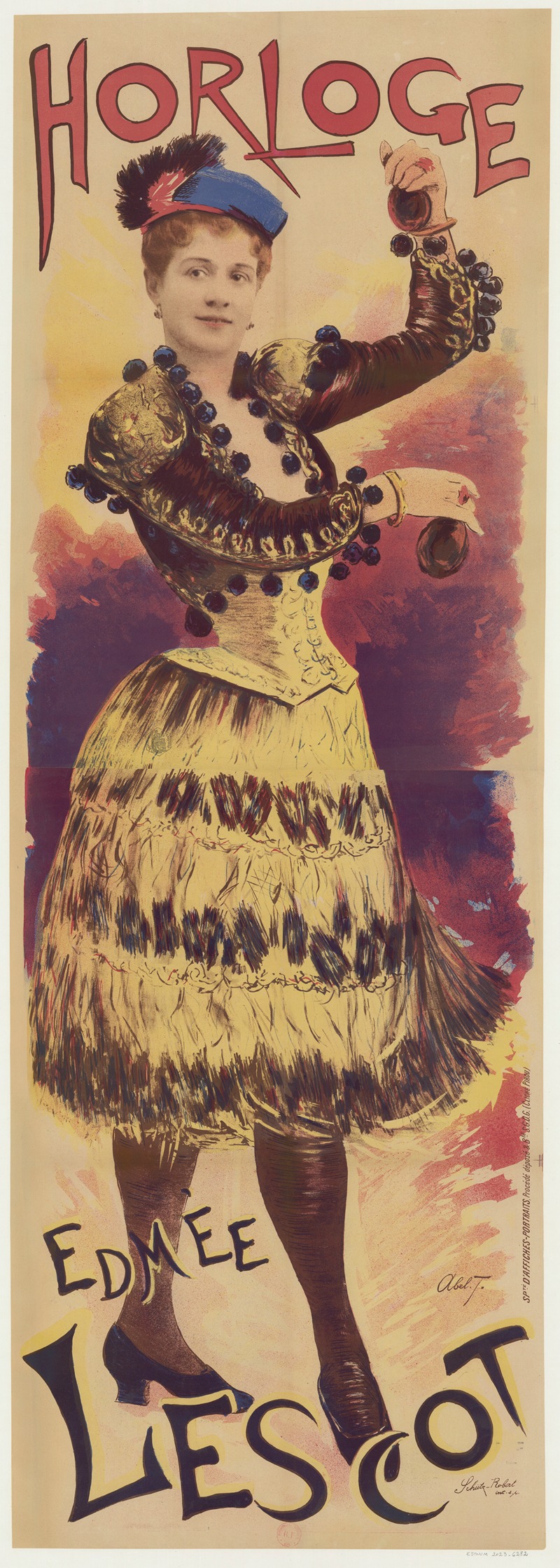 Horloge. Edmée Lescot by Луи Абель-Трюше, 1895 — digital art print download