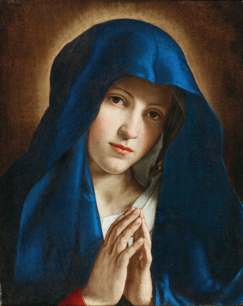 The Madonna at Prayer by Workshop of Giovanni Battista Salvi — digital art print download
