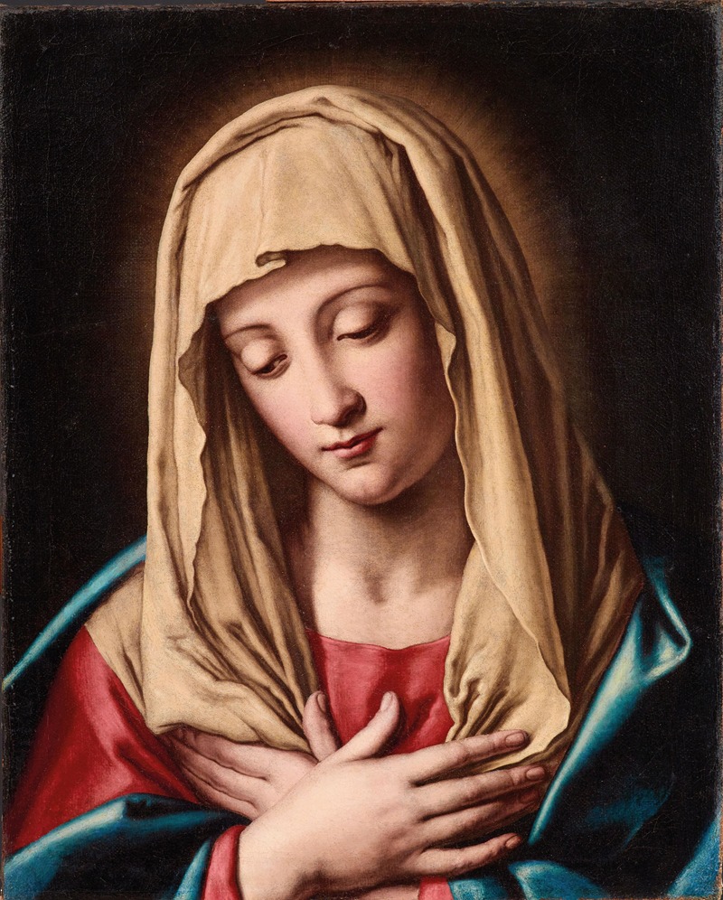 Madonna in prayer by Workshop of Giovanni Battista Salvi — digital art print download