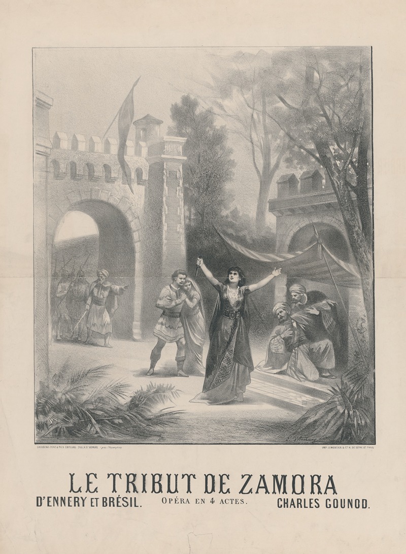 Le Tribut de Zamora by Louis d'Ausbourg, 1882 — digital art print download