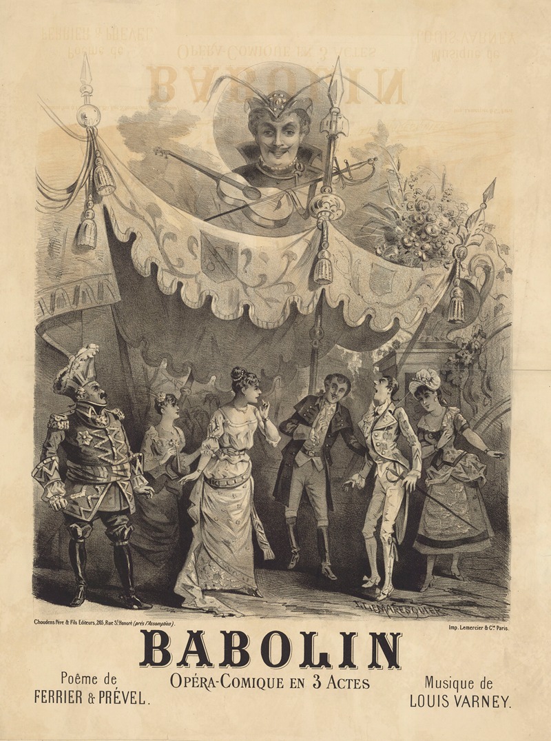 Babolin by Louis Lemaresquier, 1884 — digital art print download