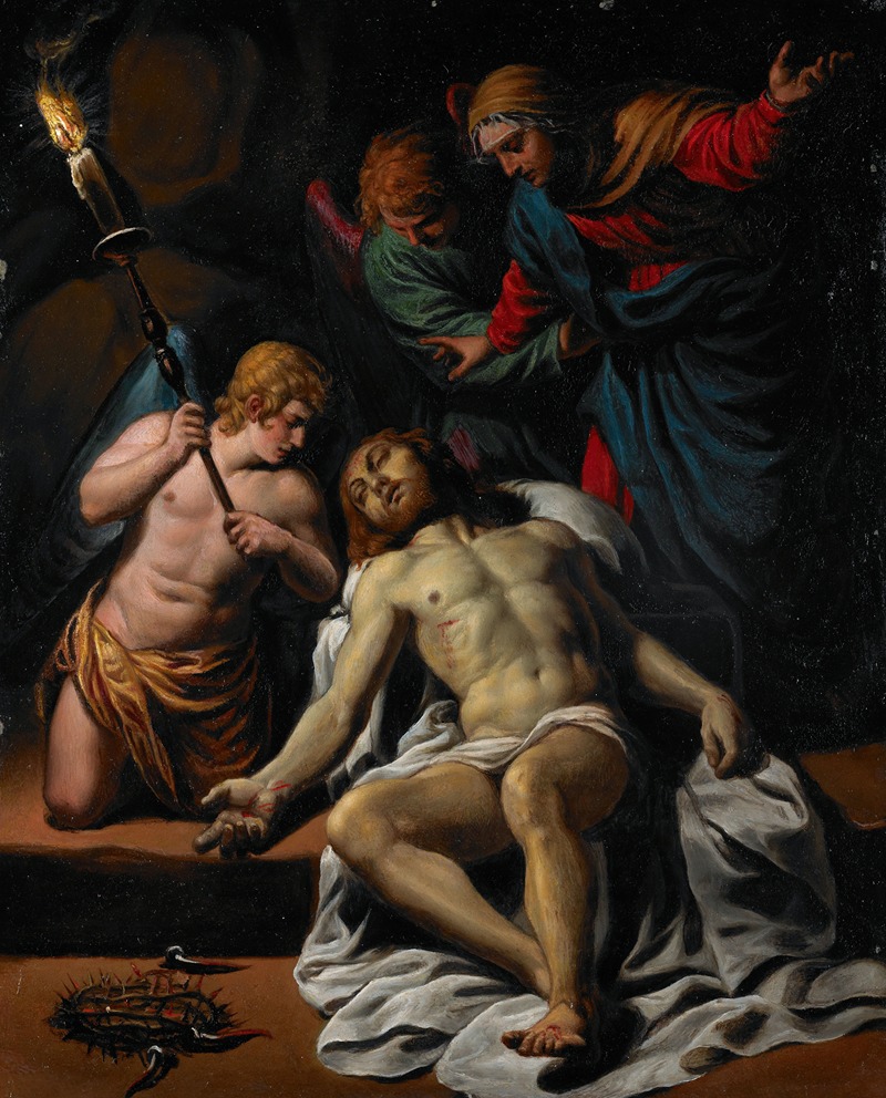 The Lamentation by Alessandro Turchi, c. 1617 — digital art print download