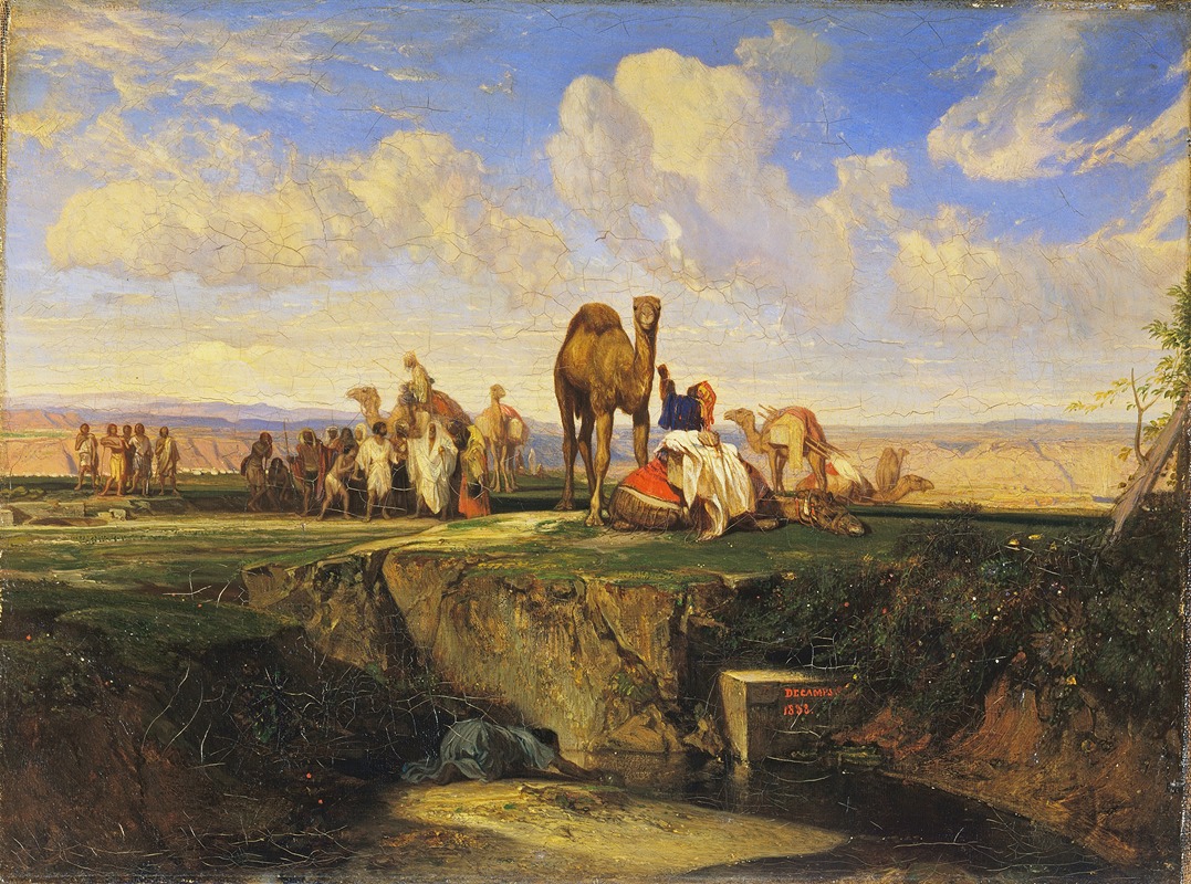 Joseph sold by his Brethren by Александр-Габриэль Декамп, 1838 — digital art print download