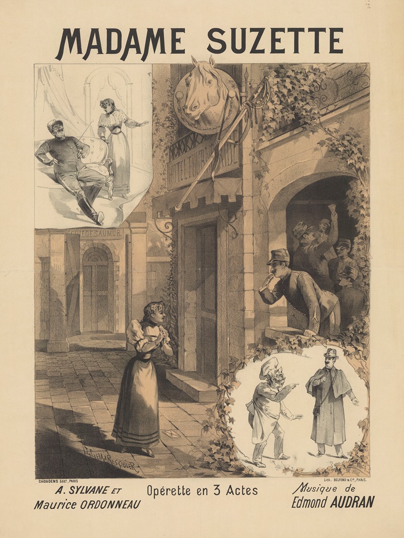 Madame Suzette by Louis Lemaresquier, 1893 — digital art print download
