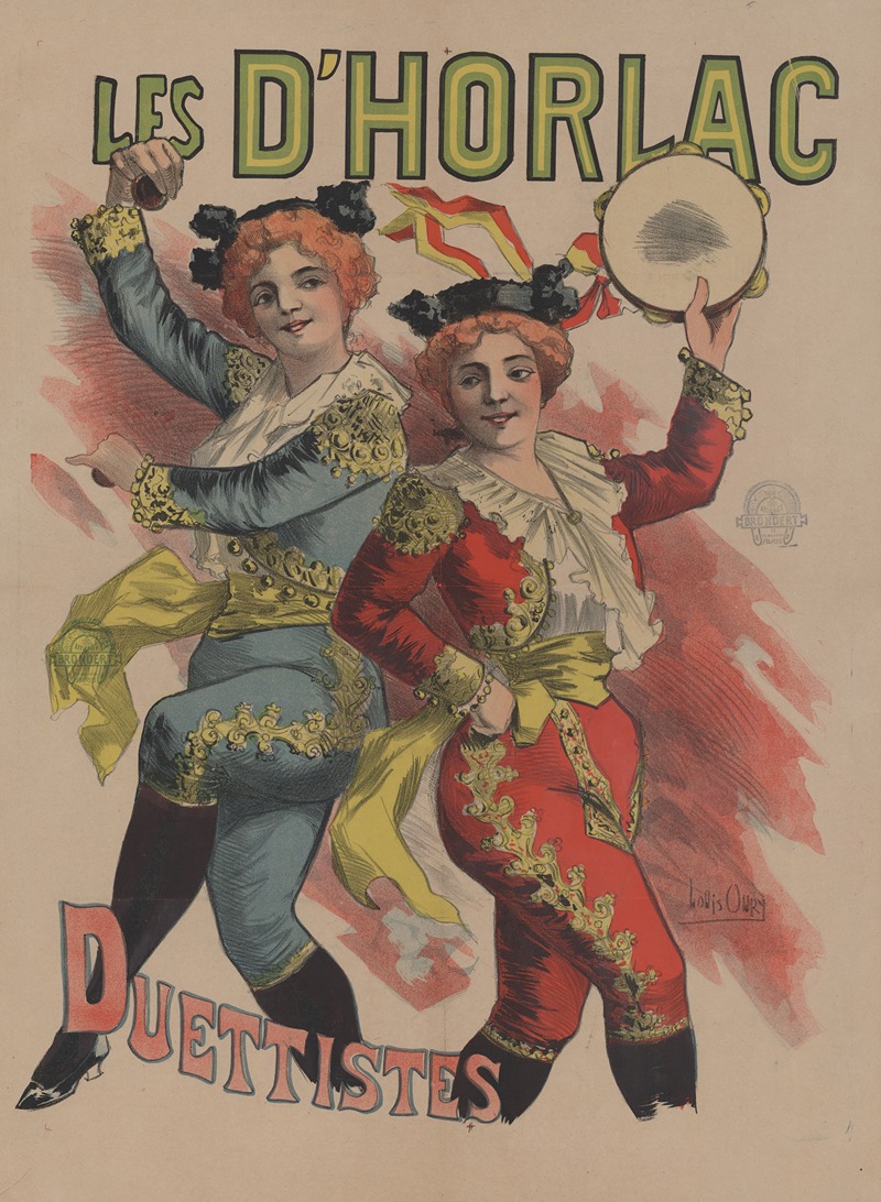 Les d'Horlac, duettistes by Луи Ури, 1895 — digital art print download