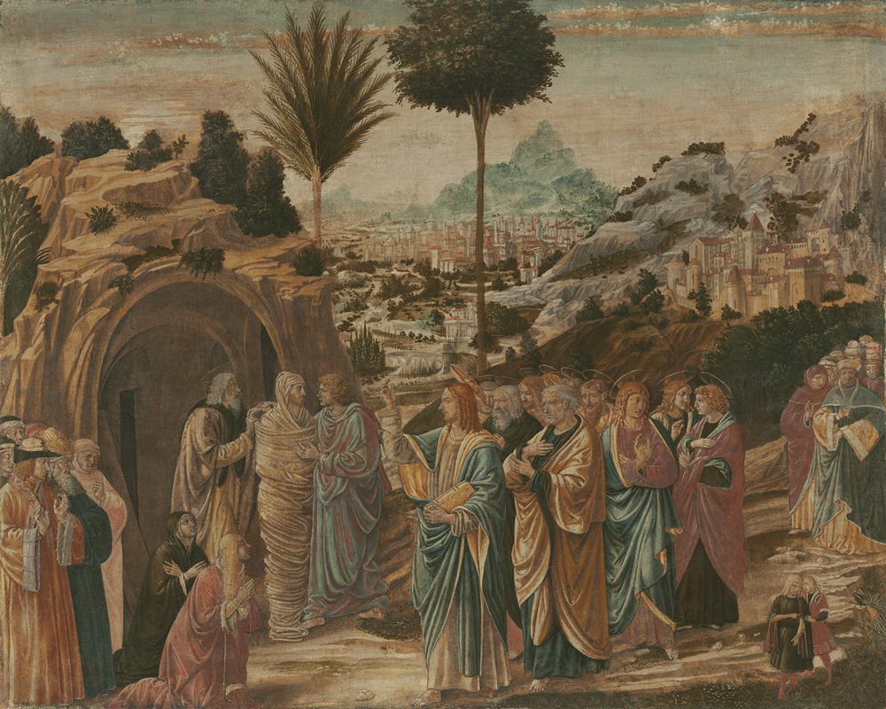 The Raising of Lazarus — Benozzo Gozzoli