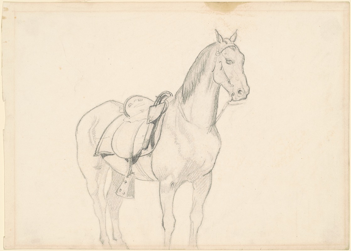 Horse by Эмануэль Готлиб Лойце — digital art print download