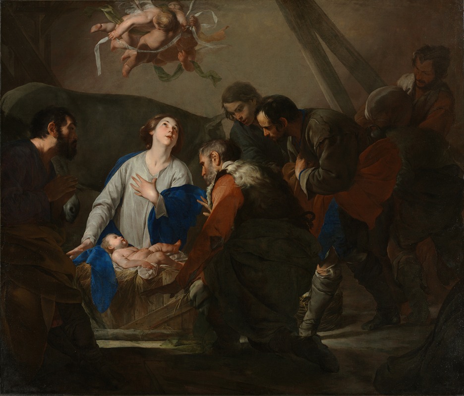Adoration of the Shepherds — Bernardo Cavallino