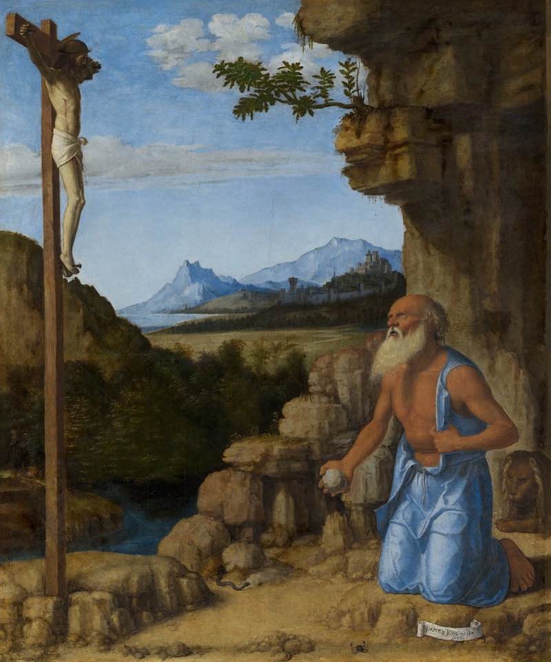 Saint Jerome in the Wilderness by Giovanni Battista Cima da Conegliano — digital art print download