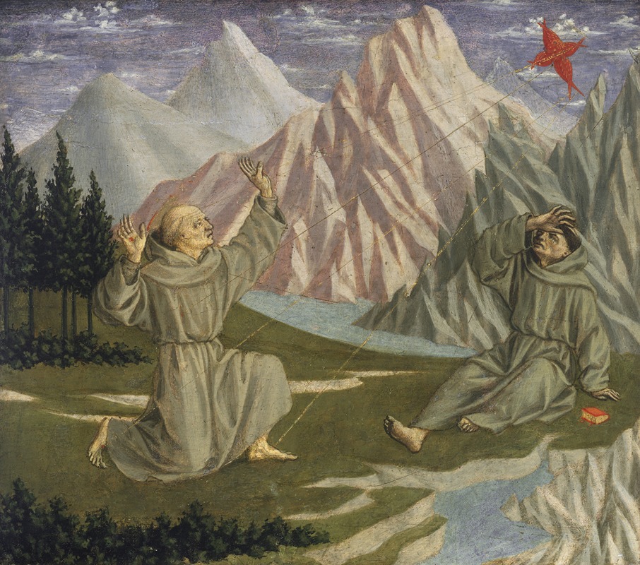 Saint Francis Receiving the Stigmata by Domenico Veneziano — digital art print download