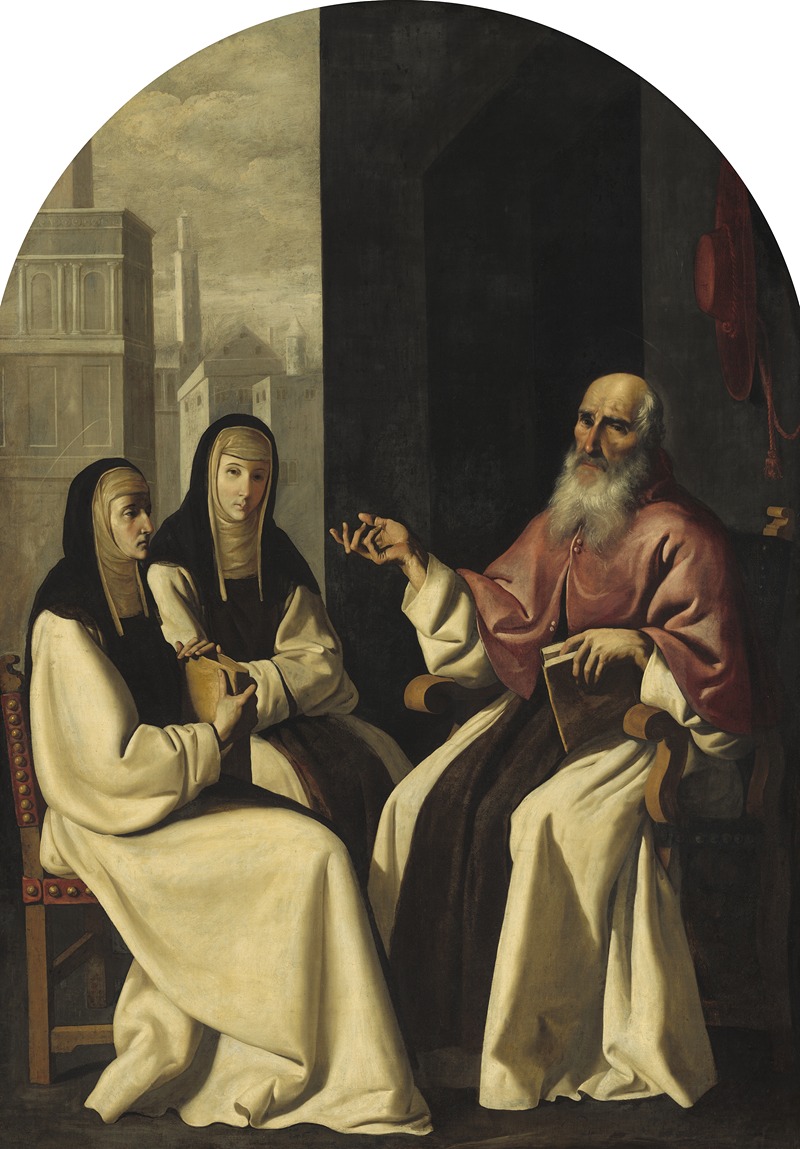 Saint Jerome with Saint Paula and Saint Eustochium by Francisco de Zurbarán and Workshop — digital art print download