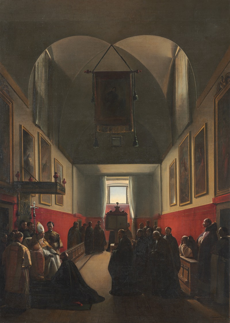 Homage to a Bishop by Франсуа-Мариус Гране, 1839 — digital art print download