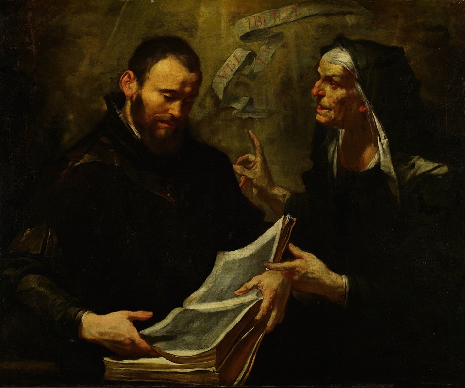Saint Augustine and Saint Monica by Джоаккино Ассерето — digital art print download