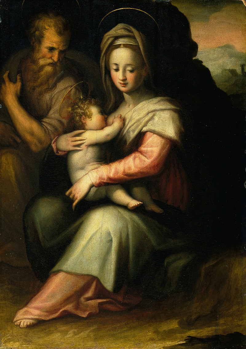 The Rest on the Flight into Egypt by Giovanni Battista Naldini — digital art print download