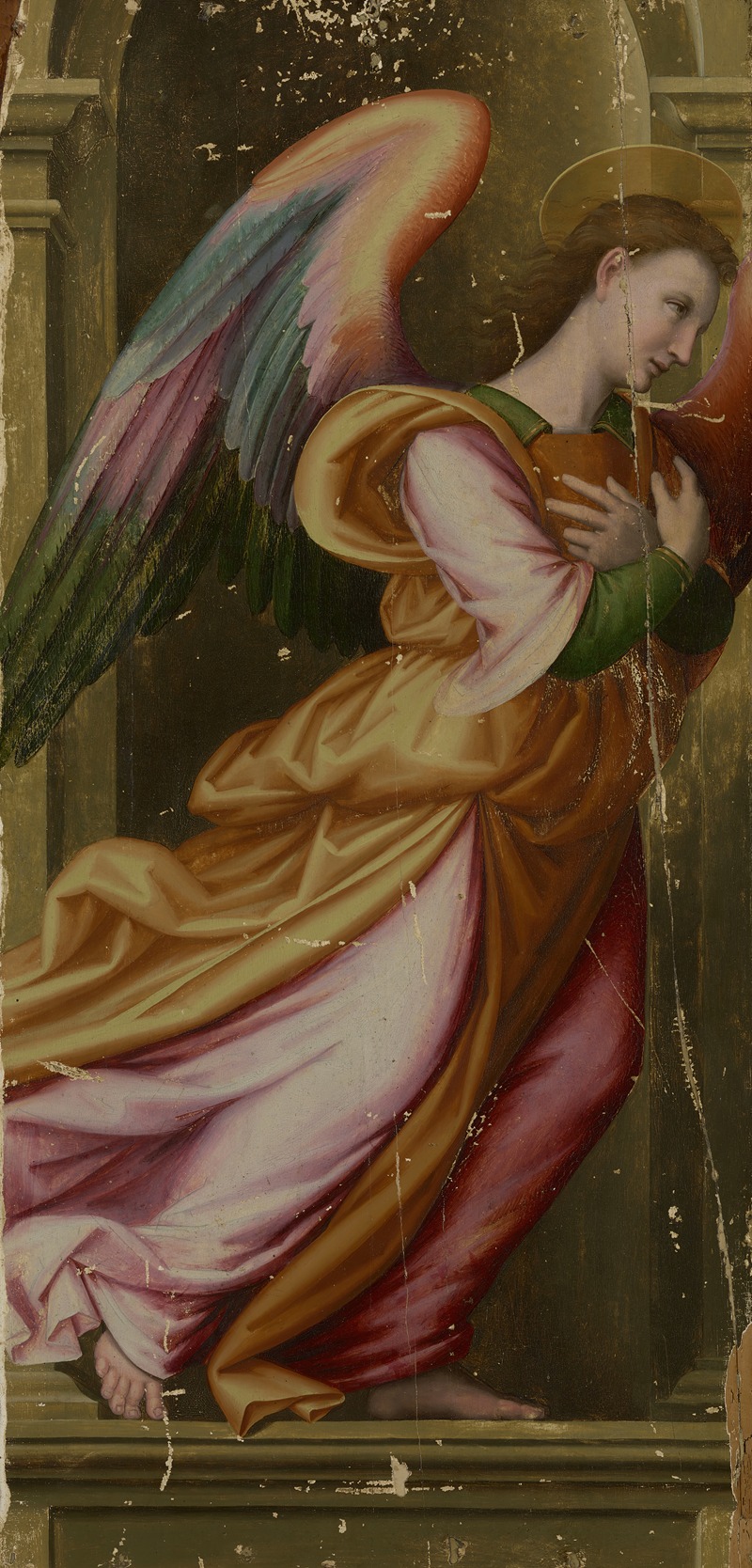 Angel in Adoration by Giovanni Antonio di Francesco Sogliani — digital art print download