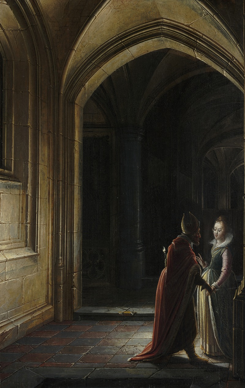 Esther and Mordecai by Хендрик ван Стенвейк Младший, 1616 — digital art print download