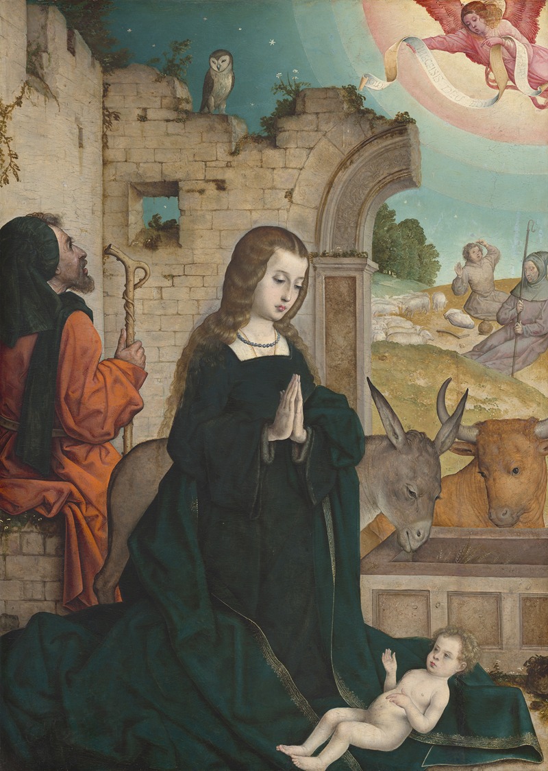 The Nativity by Хуан де Фландес — digital art print download