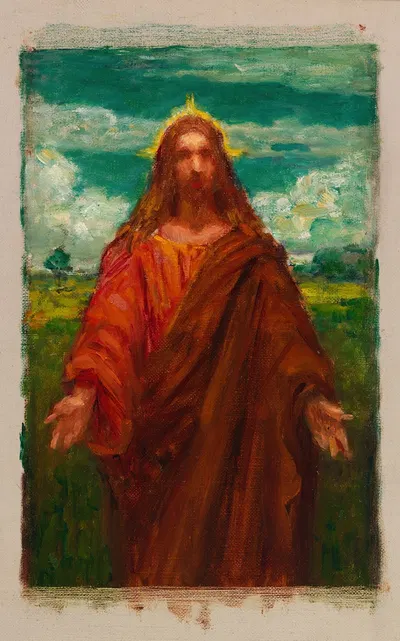 Study for 'Christ' by Кеньон Кокс, 1905 — digital art print download