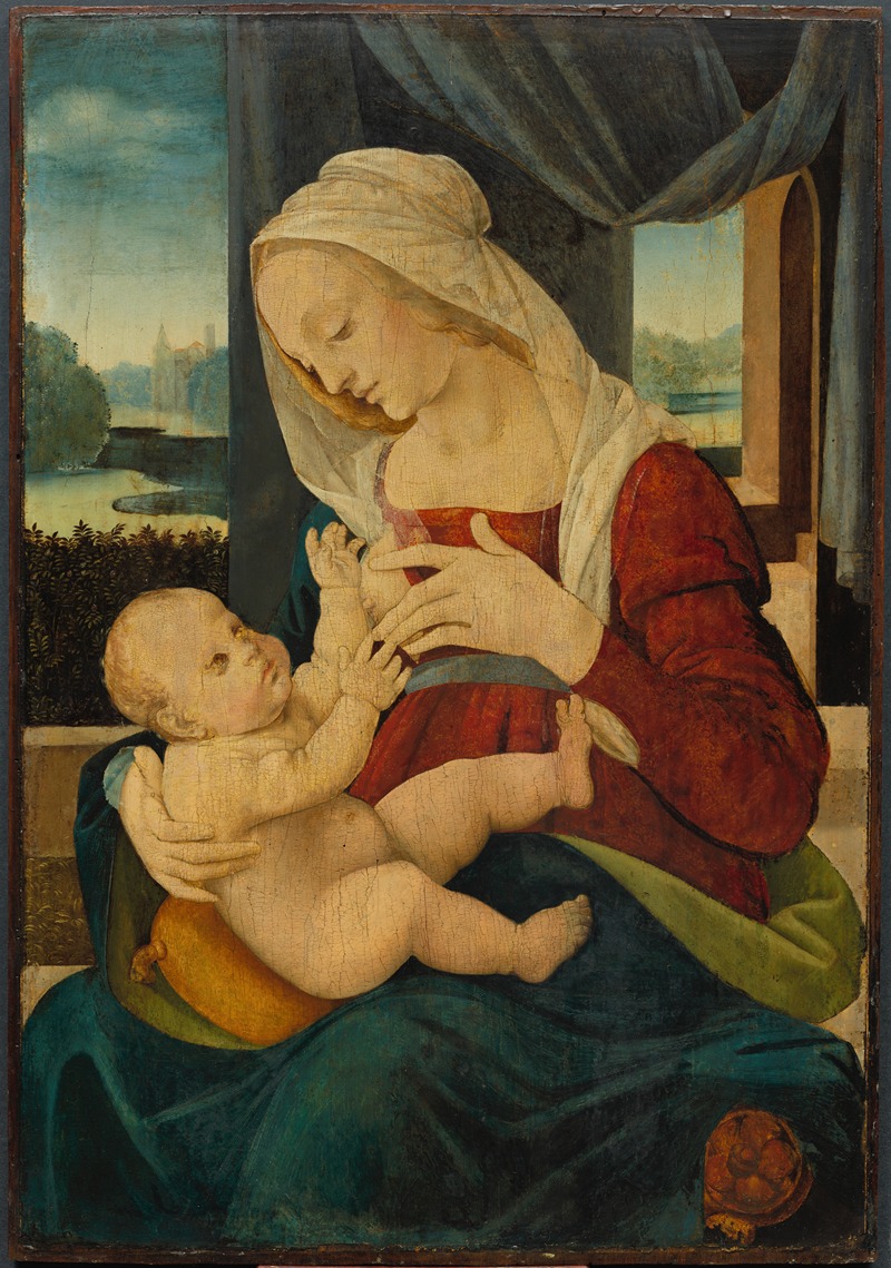 Virgin and Child by Lorenzo di Credi — digital art print download