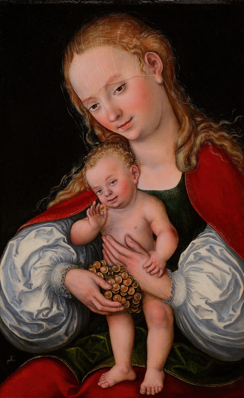 Madonna and Child with Grapes — Lucas Cranach the Elder