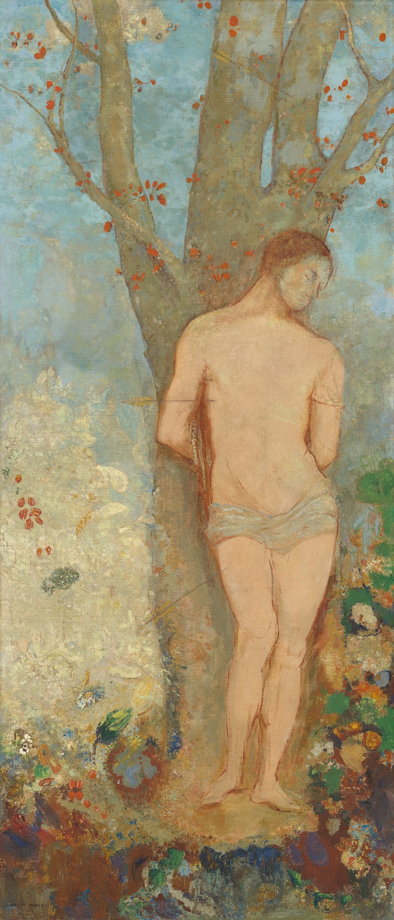 Saint Sebastian by Одилон Редон, 1910-1912 — digital art print download