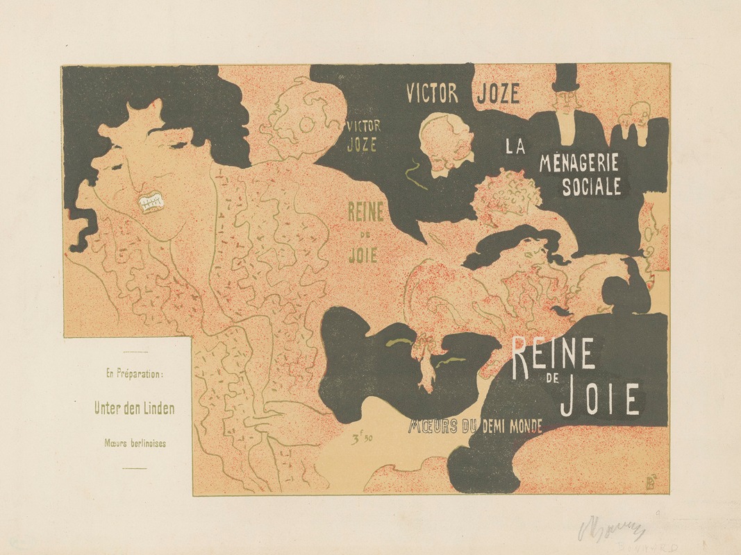 Reine de joie by Пьер Боннар, 1892 — digital art print download