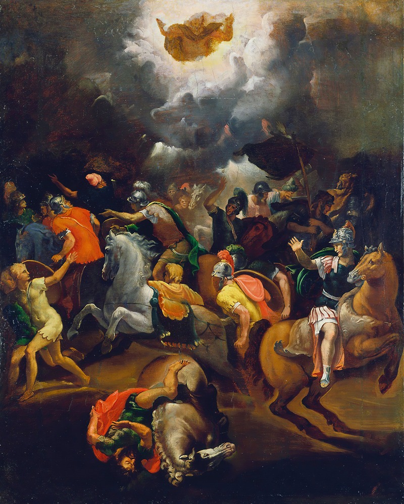 The Conversion of Saul by Последователь Рафаэля, c. 1540 — digital art print download