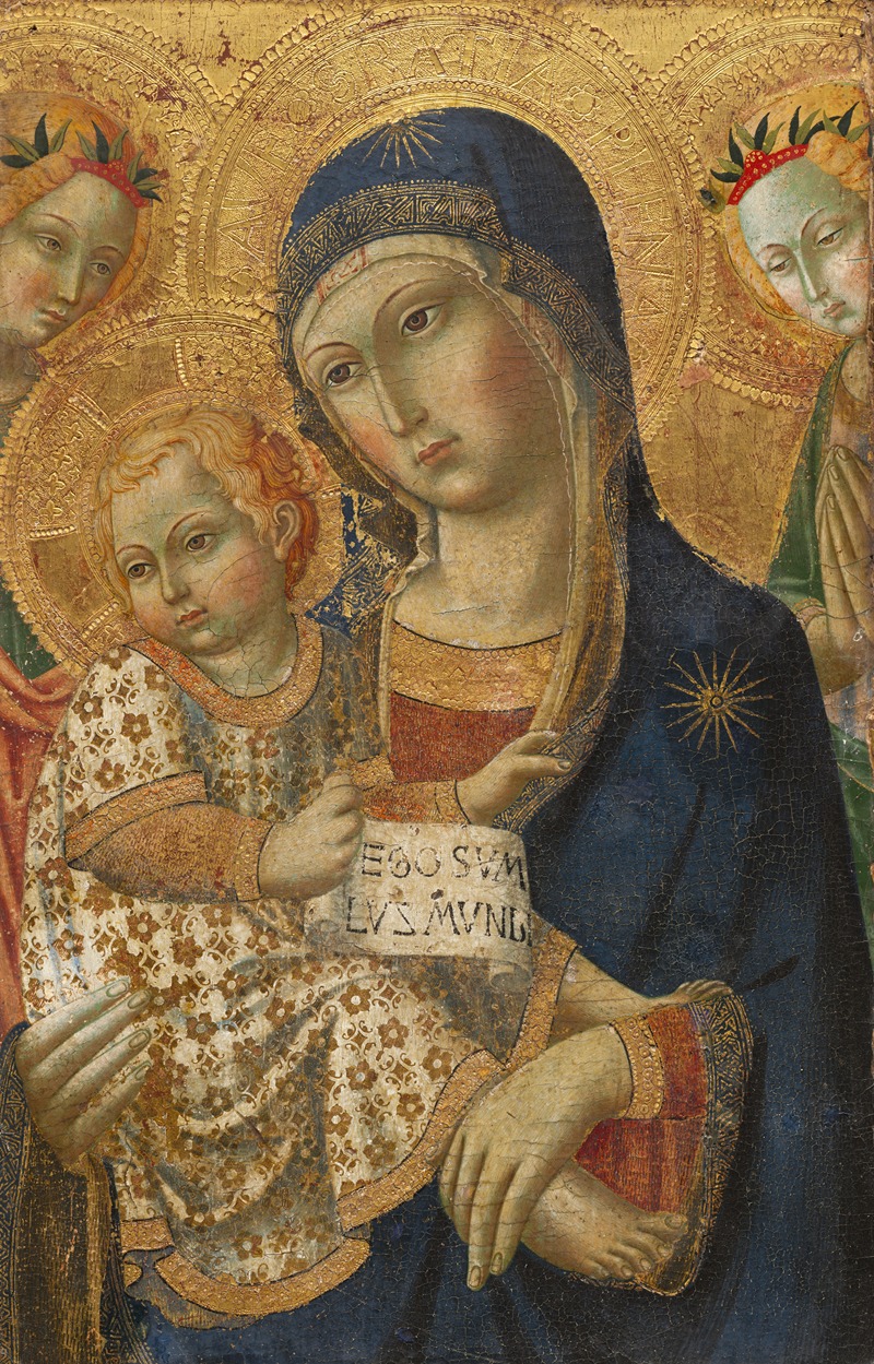 Virgin and Child Enthroned by Аноним — digital art print download