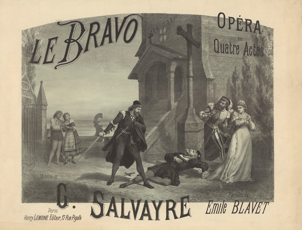 Le Bravo by Pierre-Auguste Lamy, 1877 — digital art print download