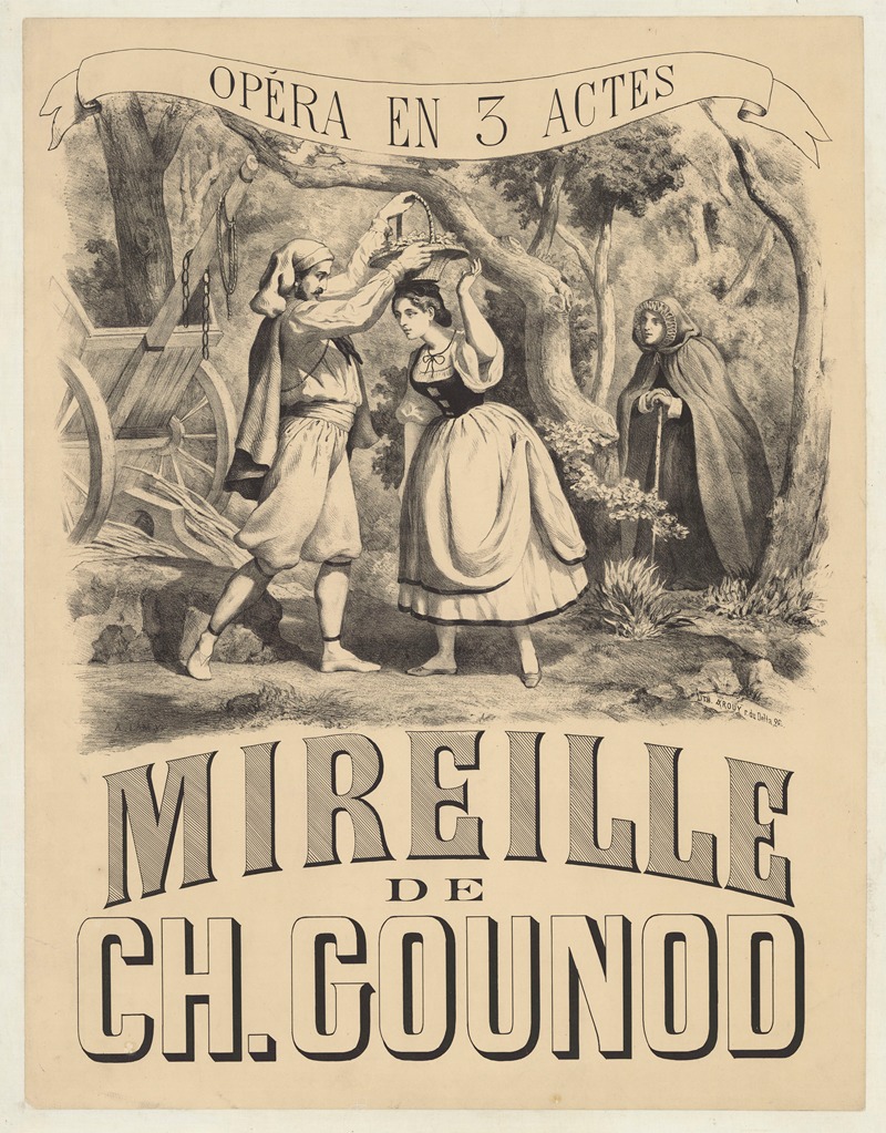 Opéra en 5 actes. Mireille de Ch. Gounod — Pierre-Auguste Lamy