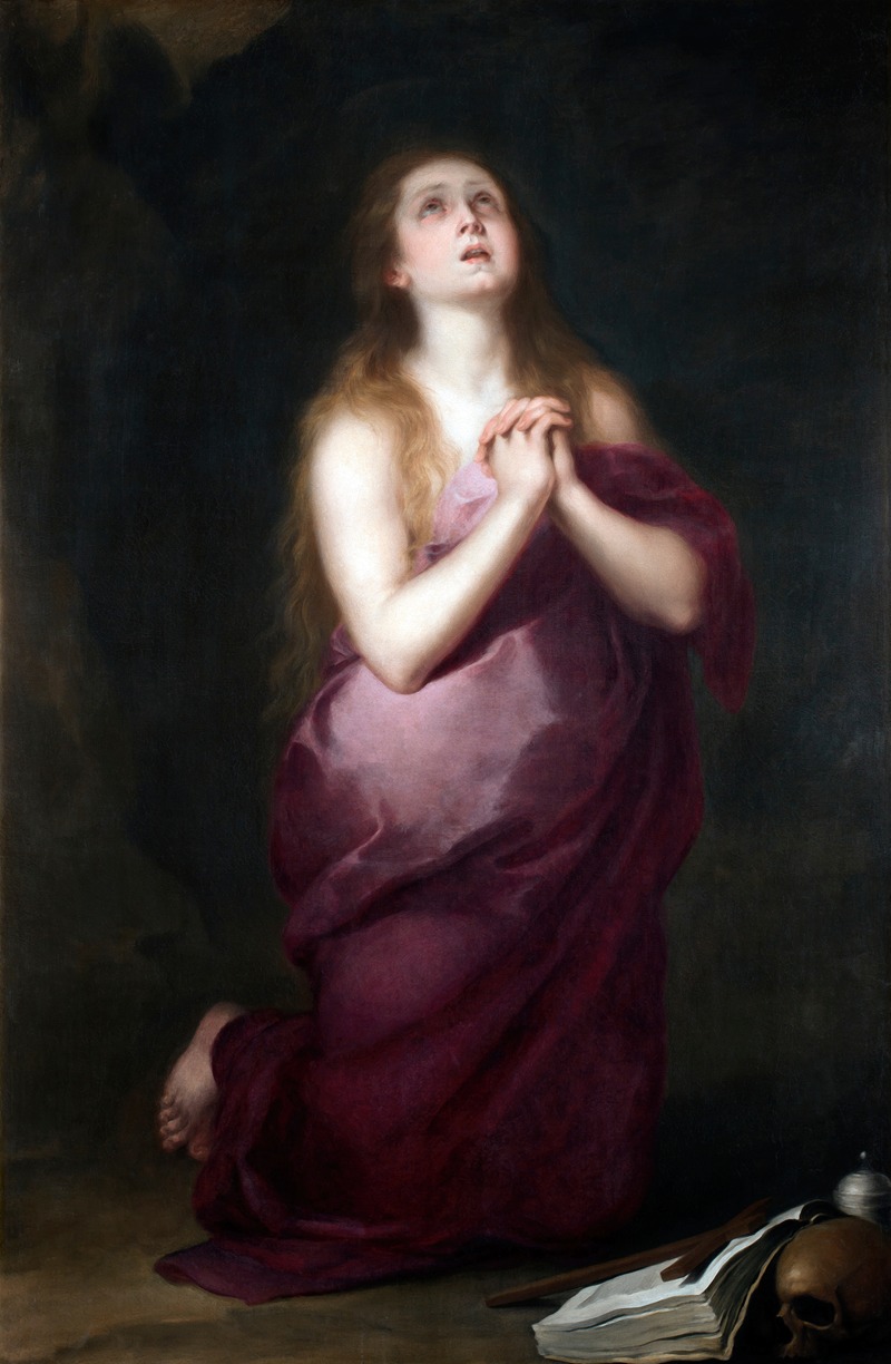 The Penitent Magdalene by Бартоломе Эстебан Мурильо — digital art print download