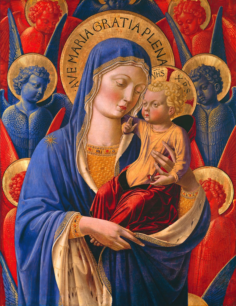 Virgin and Child with Angels by Benozzo Gozzoli — digital art print download