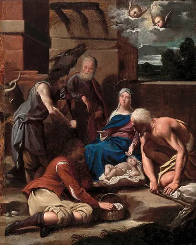 Adoration of the Shepherds by Carlo Bononi — digital art print download
