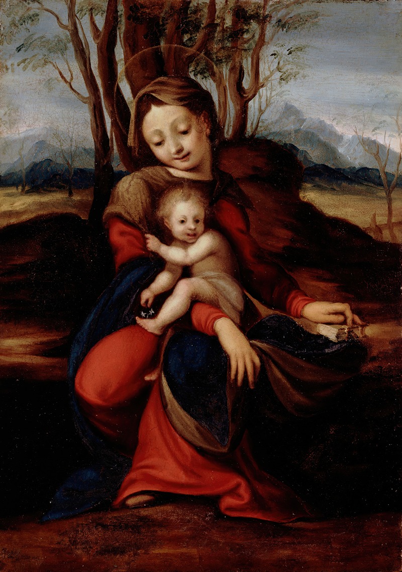 Madonna and Child by Circle Of Correggio — digital art print download