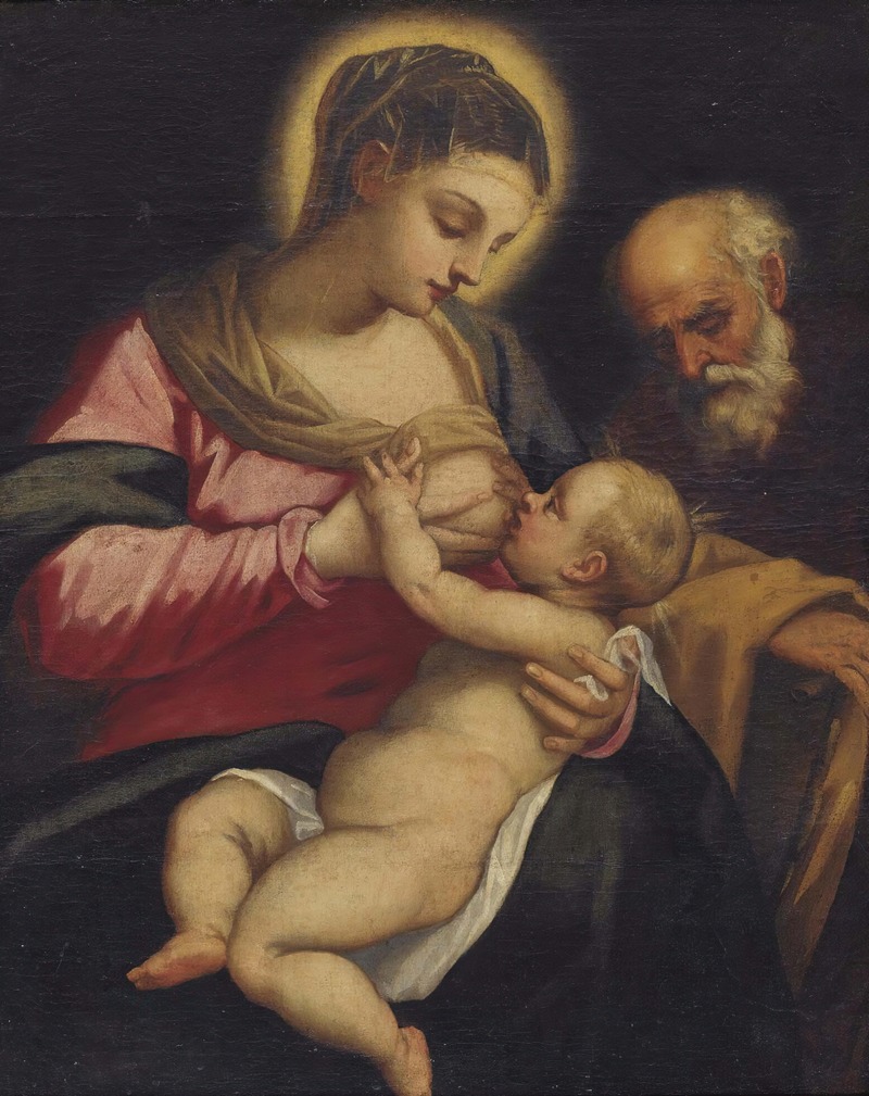 Holy Family by Доменико Тинторетто — digital art print download