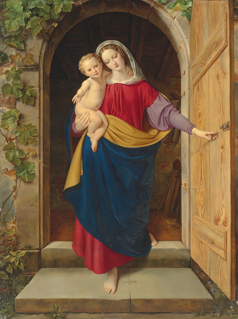 Madonna And Child by Edouard Steinbruck, 1833 — digital art print download
