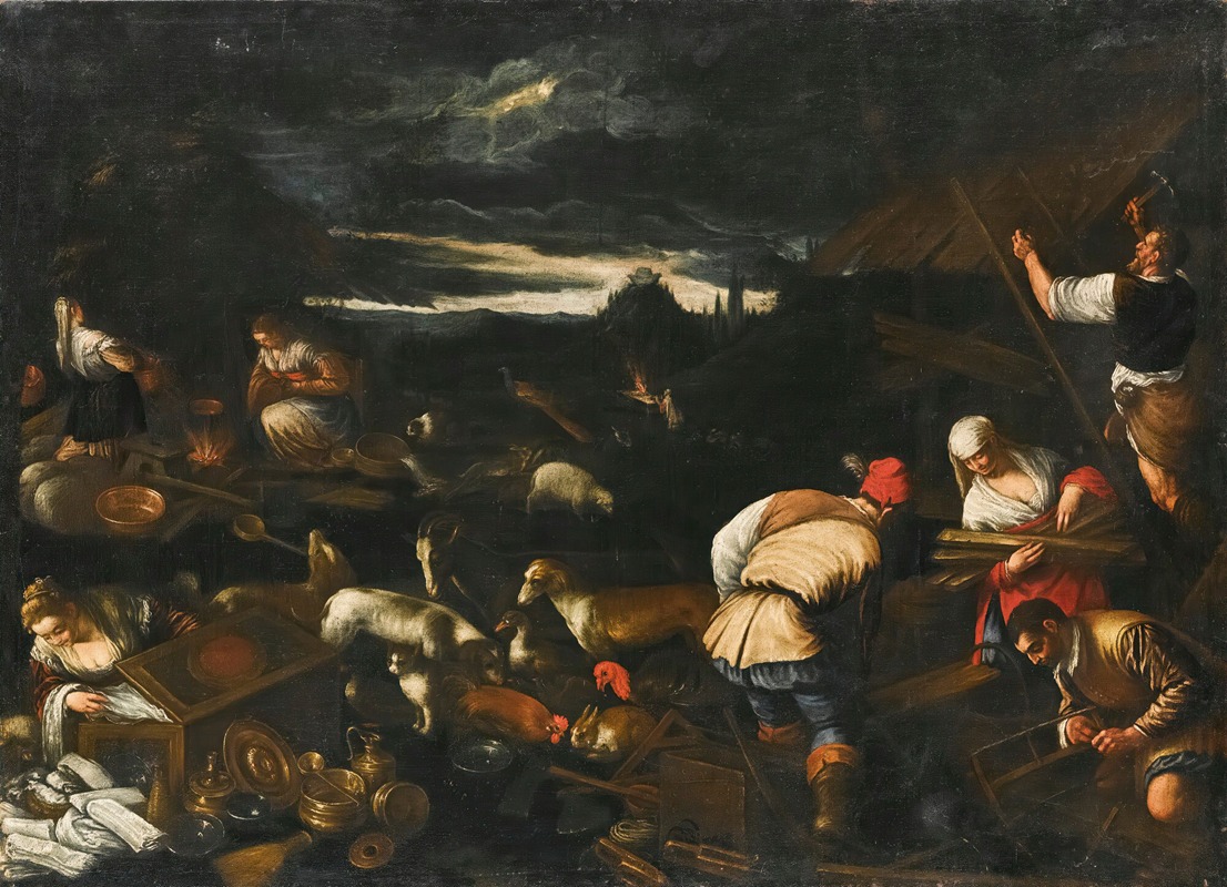 Noah's Sacrifice After The Flood by Follower of Jacopo da Ponte — digital art print download